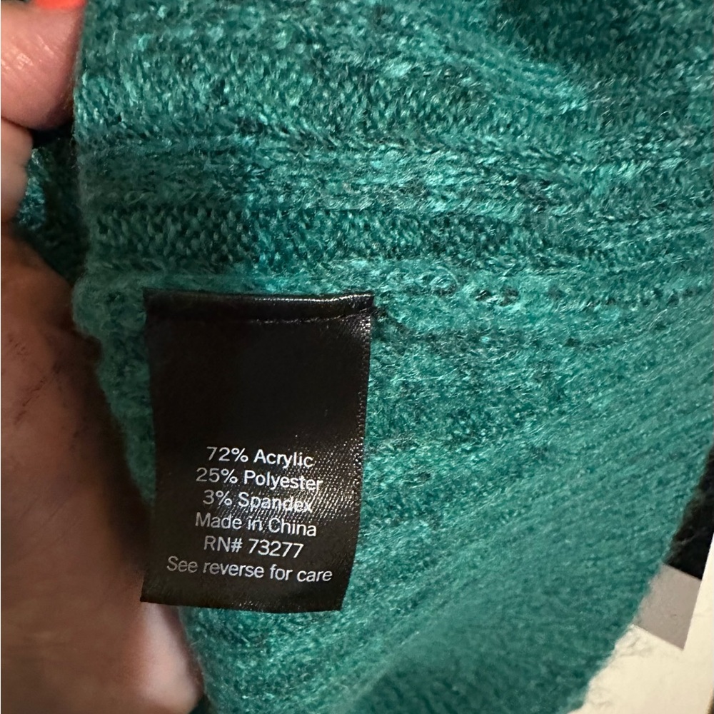 Women’s Vera Wang sweater, emerald green, L, BNWT - Picture 5 of 5